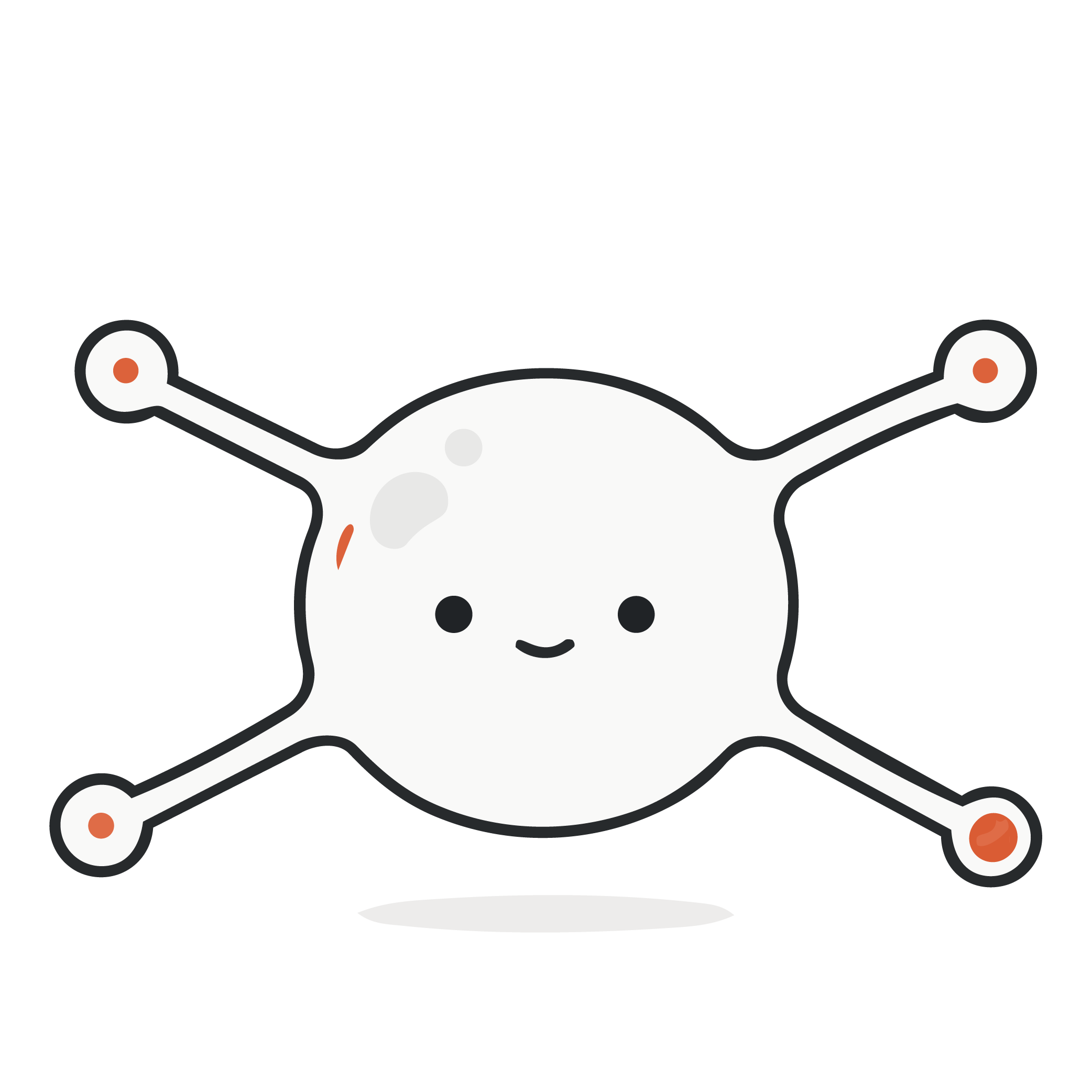 Arms extended